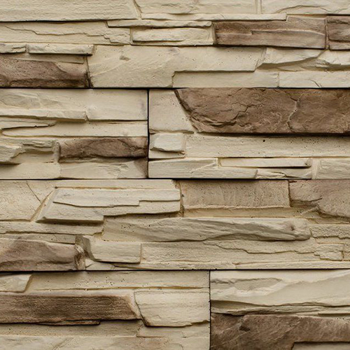 Облицовочный камень Арт Альянс Авангард бежевый+темно-коричневый