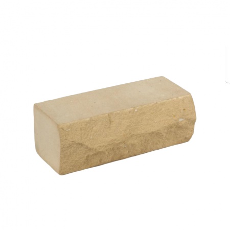 Силикатный кирпич ЗСК Челны лицевой 1.4НФ рельефный угловой утолщенный желтый