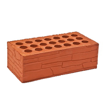 Кирпич Чернушкастройкерамика лицевой 1,4НФ красный плитняк