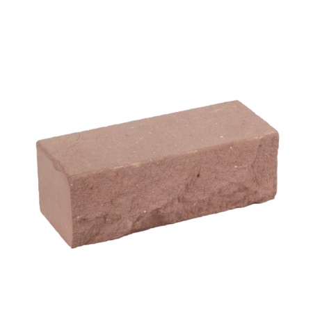 Силикатный кирпич ЗСК Челны лицевой 1.4НФ рельефный угловой утолщенный розовый