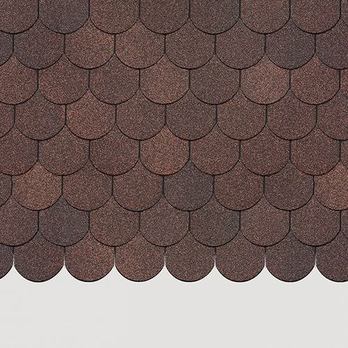 Гибкая черепица Docke Standart Кольчуга Коричневый