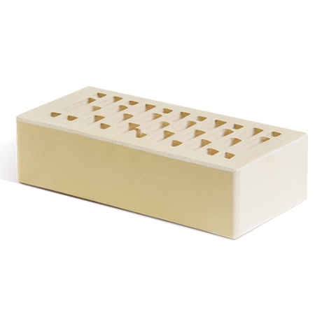 Маркинский кирпич лицевой 1НФ светло-бежевый гладкая