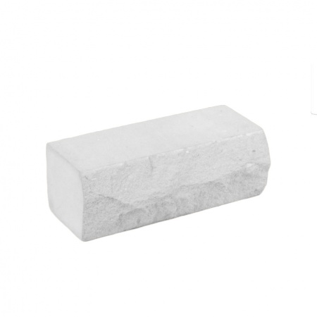 Силикатный кирпич ЗСК Челны лицевой 1.4НФ рельефный угловой утолщенный белый