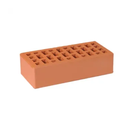 Кирпич лицевой пустотелый Гжельский 1НФ светло-коричневый гладкий