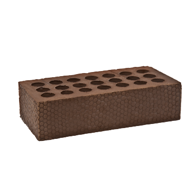 Кирпич Чернушкастройкерамика лицевой 1НФ коричневый мелкий галечник