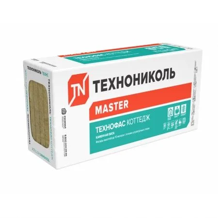 Плита минераловатная ТЕХНОФАС КОТТЕДЖ 1200х600х50 6 шт