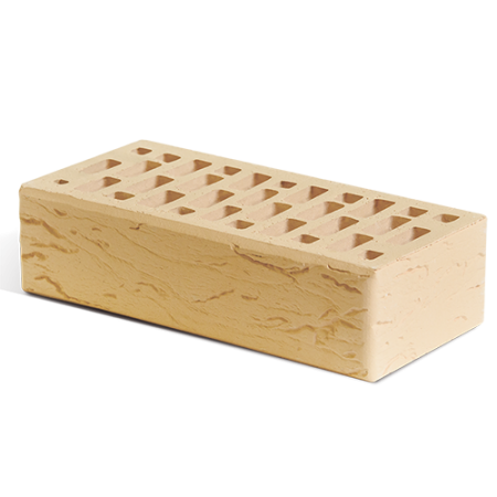 Маркинский кирпич лицевой 1НФ солома 01 риф