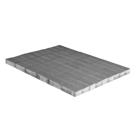 Тротуарная плитка Braer Прямоугольник Серый, h=70, 240x120