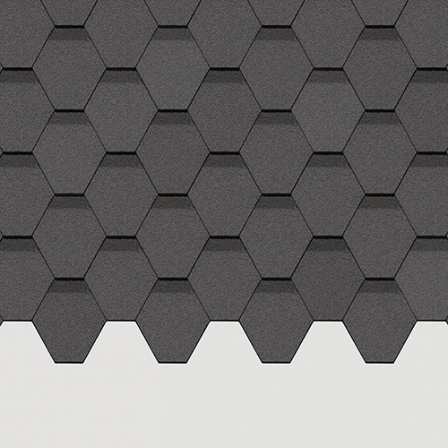 Гибкая черепица Docke Standart Сота Серый