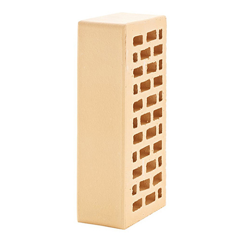 Кирпич ЛСР лицевой керамический пустотелый 1НФ